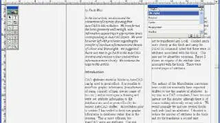 Editing text using the story editor in Adobe InDesign