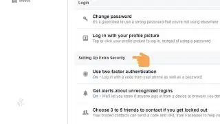 Facebook | Security and Login Setting | English Medium