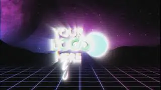 563 v3   VHS retro old text glitch Logo Reveal 70s 80s 90s animation intro V3