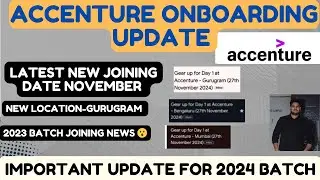 Accenture onboarding update news |Latest joining news 2024