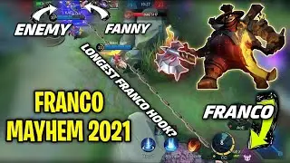 FRANCO HOOK IS SO LONG... FRANCO MAYHEM 2021 🔥 | WOLF XOTIC FRANCO | MLBB