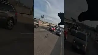 Biker saves pigeon on highway 🐦 @R1co0556