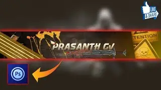 how to make cool YouTube banner ps touch( Android)#4