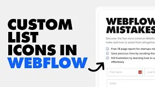 Using custom icons for unordered lists in Webflow | Custom bullet points