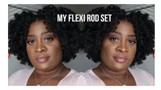 FLEXI ROD SET ON NATURAL HAIR | THICK, TYPE 4 HAIR| BEGINNER FRIENDLY