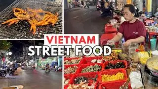 Ho Chi Minh City Street Food Walking Tour at Night | Ton Dan Street | 4K VIETNAM Travel
