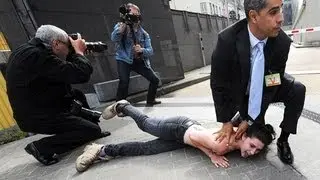 FEMEN protest in Brussels