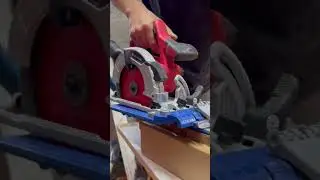 Kreg Accu-Cut Guide with Einhell Circular Saw in Action