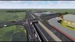 Simulasi underpass karanglo malang