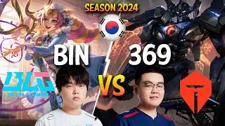 BLG Bin vs TES 369 - Bin GWEN vs 369 AATROX Top - Patch 14.7 KR Ranked MASTER | lolrec