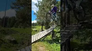 PEDAL KICK DROP😱 #mtb #mountainbike #trialninja