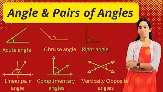 Angles And Pair Of Angles | Types Of Angle | Complementary & Supplementary Angles