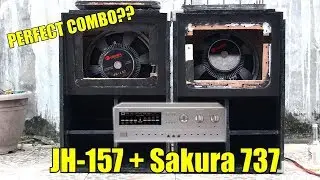 CROWN JH-157 MCV Test on Sakura 737 - Vlogs - Modified Cerwin Vega - DIY MCV