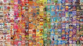 Cereal Box Wall Display