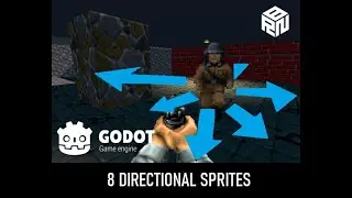 Godot Retro FPS Template + 8 Directional Sprites
