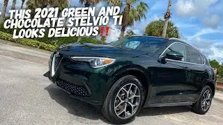 Why I LOVE This Green and Chocolate 2021 Alfa Romeo Stelvio Ti