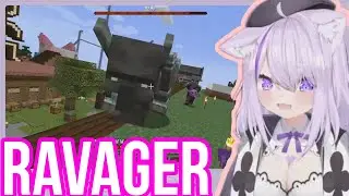 Nekomata Okayu Got Raided By Ravager | Minecraft [Hololive/Sub]