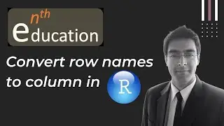 Convert row names to column in R | Tibble package | R Studio