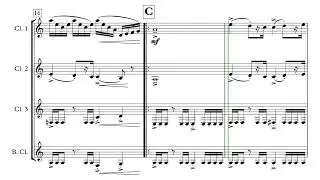 The Avengers for Clarinet Quartet (Sheet Music)