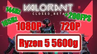 VALORANT  2023  (LOW SETTINGS) RYZEN 5 5600G VEGA 7 (STOCK) 16 GB DUAL CHANNEL | 1080P E 720P