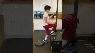 Upper range box assisted calf raise knee bent #calfexercises #calfraises