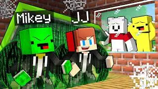 JJ & Mikey Became a HACKER And Hid It From Carrie and Banana in Minecraft (Maizen)