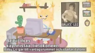 Baby Lo surfar på nätet