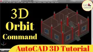 Orbit command in autocad | 3D Orbit autocad | CAD CAREER