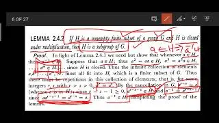 Subgroup, Normal Subgroup, Order of an Element in Group Lec.#8 Math-III (Advance Algebra)