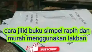 cara jilid buku menggunakan lakban dengan rapih cepat dan benar