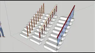 How to Create Railings in Sketchup | Free Handrail Designs | 2023