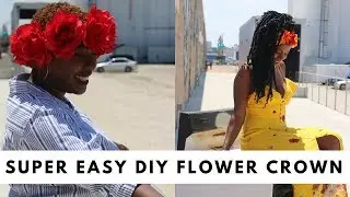 How To Make A Floral Headband / Crown | DIY