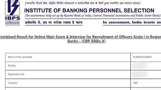 My RRB PO 2021 Final Score Card ||My interview Score ||Selected😍