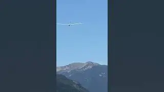 Glider towing at Aerodrome Barcelonnette Saint Pons...Altitude:1132m 3700ft, LFMR, France