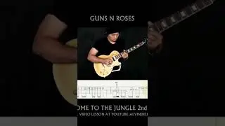 Guns and Roses Welcome To The Jungle Guitar Solo by Alvin De Leon #gunsnroses #welcometothejungle