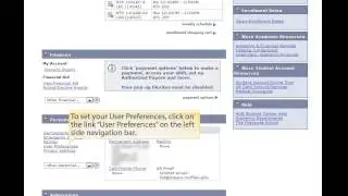 Setting User Preferences