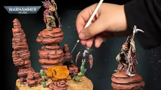 Kroot Bounty Hunter! Making a Warhammer 40k Diorama