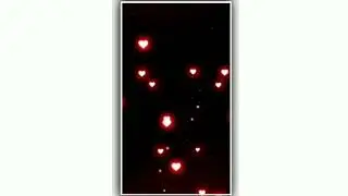 Template video background full screen || heart light effect || kinemaster black screen status