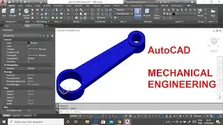 AutoCAD Tutorial - Connecting Rod (For Beginners)