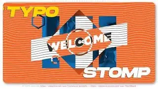 Stylish Typography Stomp AFTER EFFECTS Template Videohive 32546477