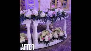Wedding Decor Before and After Setup with Outdoor Ceremony at The Grand Event Venue, Totowa, NJ