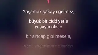 Karaoke şiirler Nazım Hikmet Yaşamaya Dair