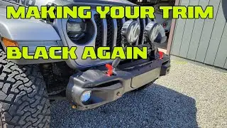 Jeep Gladiator Back To Black, Restoring Your Black Trim and Paint
