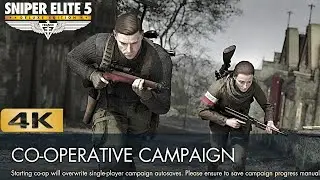 Sniper Elite 5 CO-OP Campaign No Commentary  | The Atlantic Wall (4K 60FPS)
