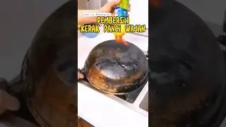 Pembersih kerak wajan dan panci ajaib #shorts #barangunik #barangberfaedah