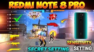 Free Fire Headshot Setting 😱 || Redmi Note 8 Pro Sensitivity Setting ⚙️ DPI For REDMI MOBILE 📲 FF 