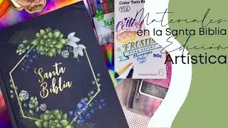¿Qué materiales podemos utilizar en la Santa Biblia Edición Artística?|Literatura Biblica Arcoíris
