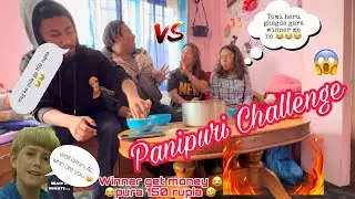 Panipuri Challenge !! Winner Get Money😱 #challenge #challengevideo #fyp #panipurichallenge #foryou
