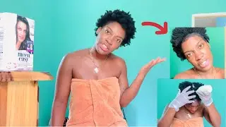Dyeing  my 4c hair black and this happened..