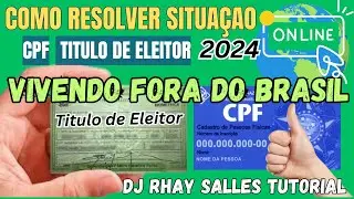 Como resolver situaçao CPF e Titulo de Eleitor Online #documentos #estadosunidos 🇧🇷 🇺🇸 🇵🇹
